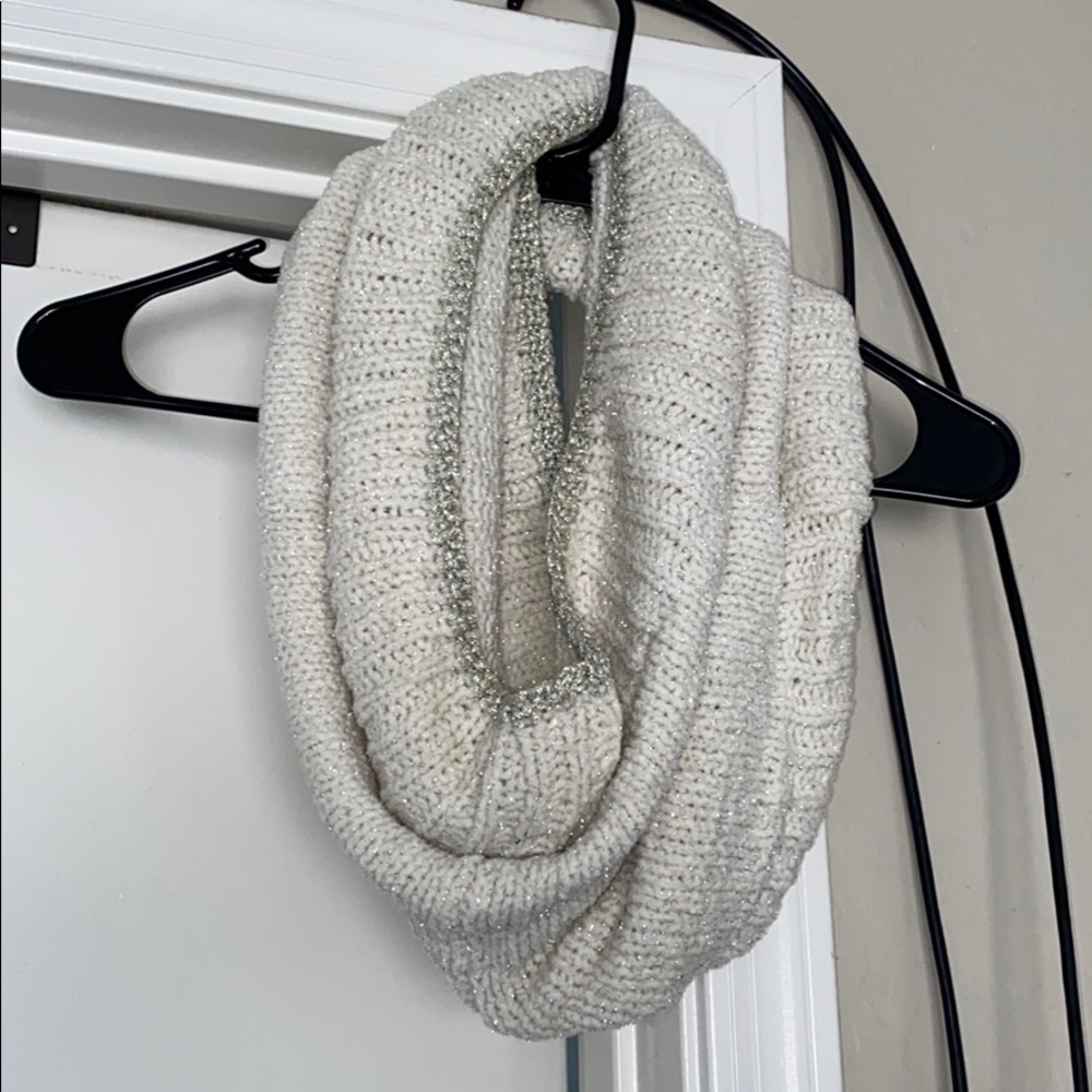 White Glittery Scarf